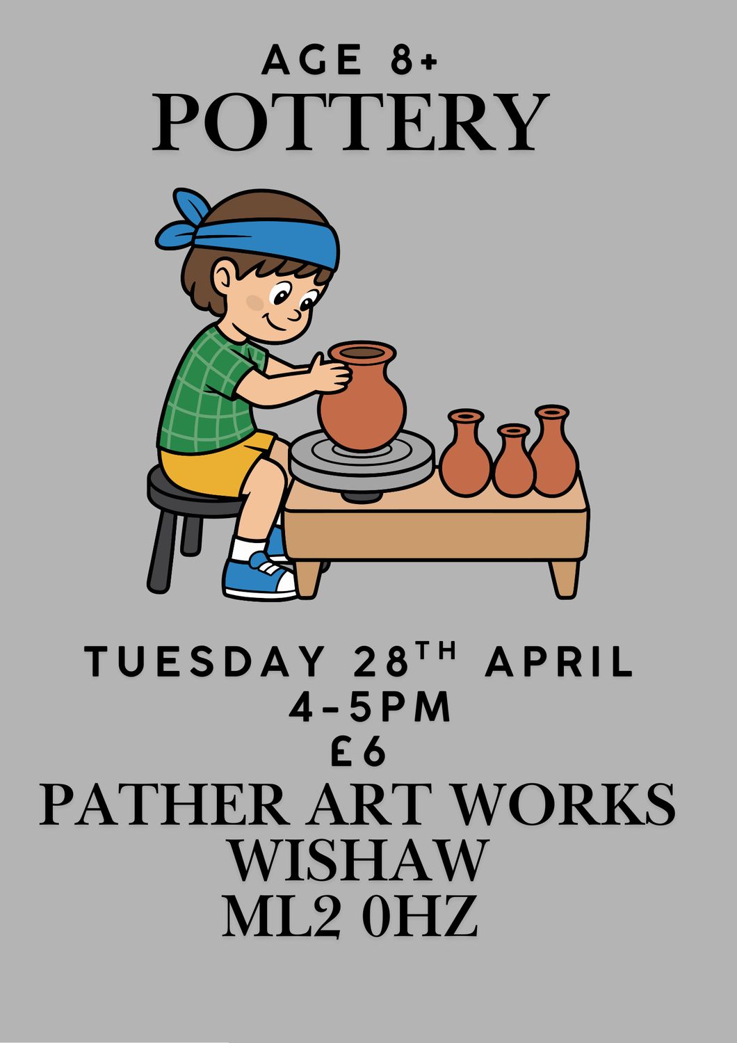 Age 8+ Pottery Class