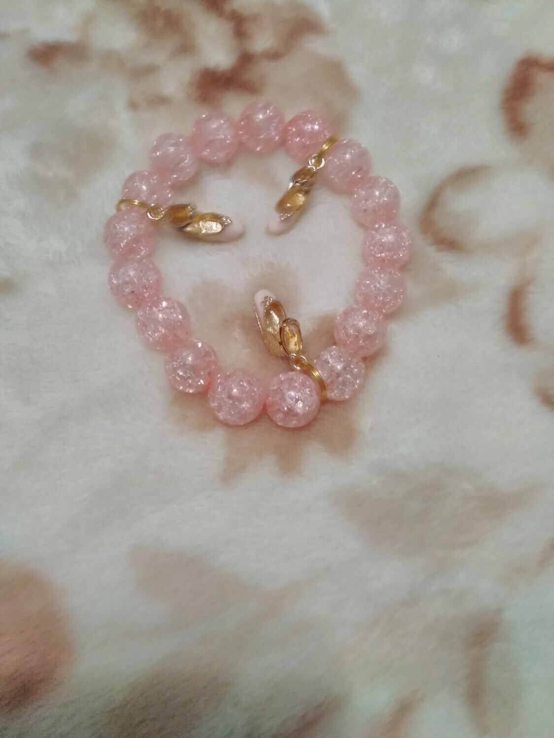 PINK SHOE CHARM BRACELET