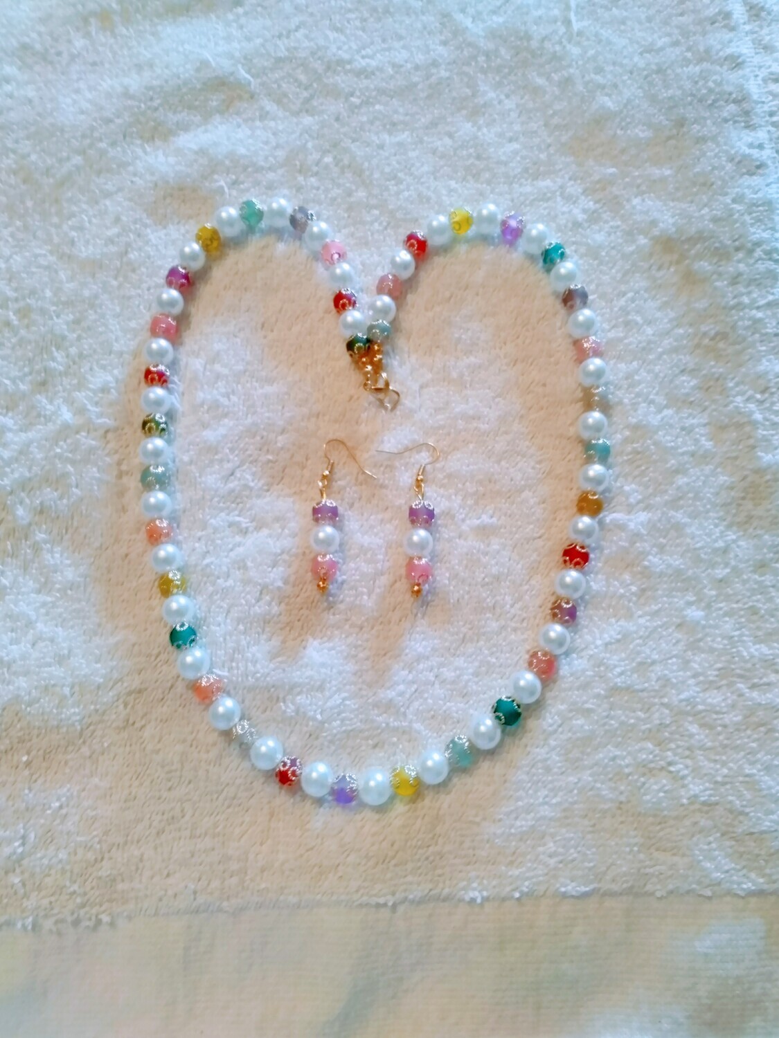 Multicolored Beaded Jewelry Set