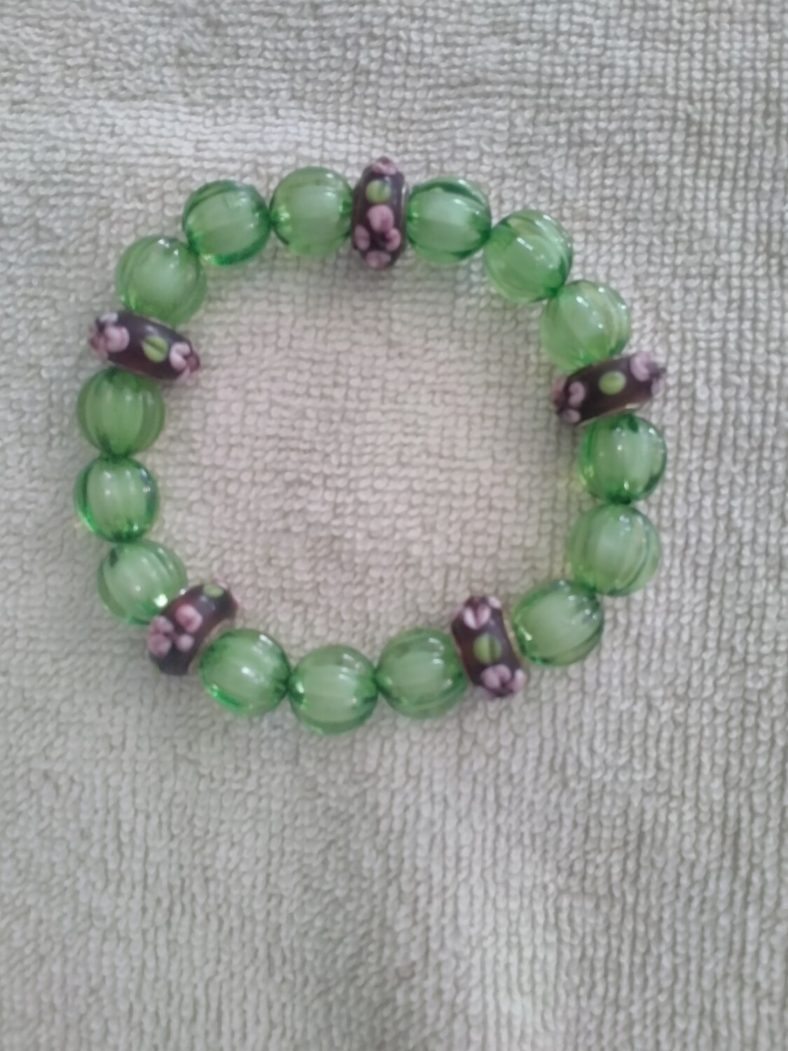 Green Beaded Bracelet