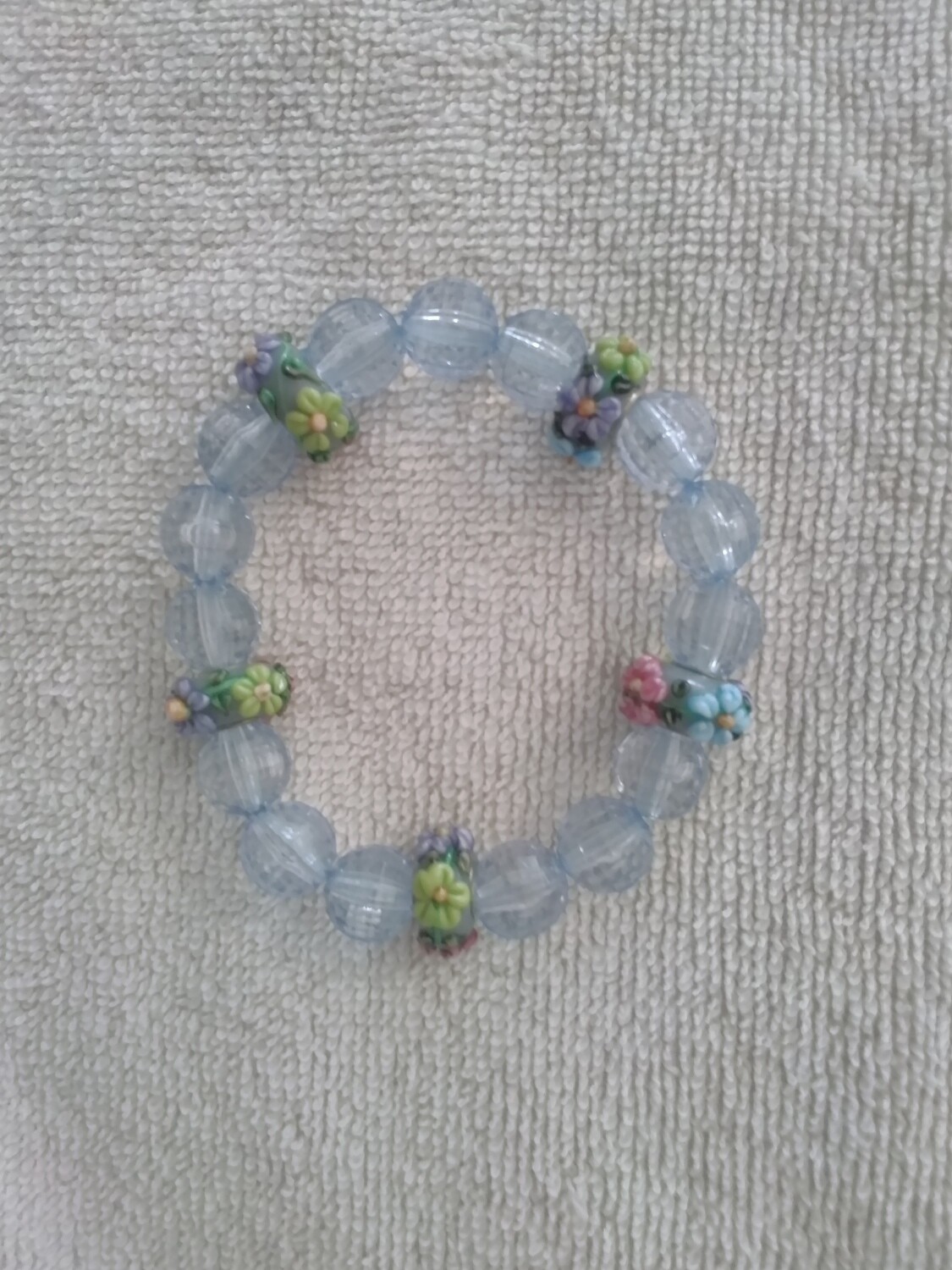 Blue Beaded Bracelet
