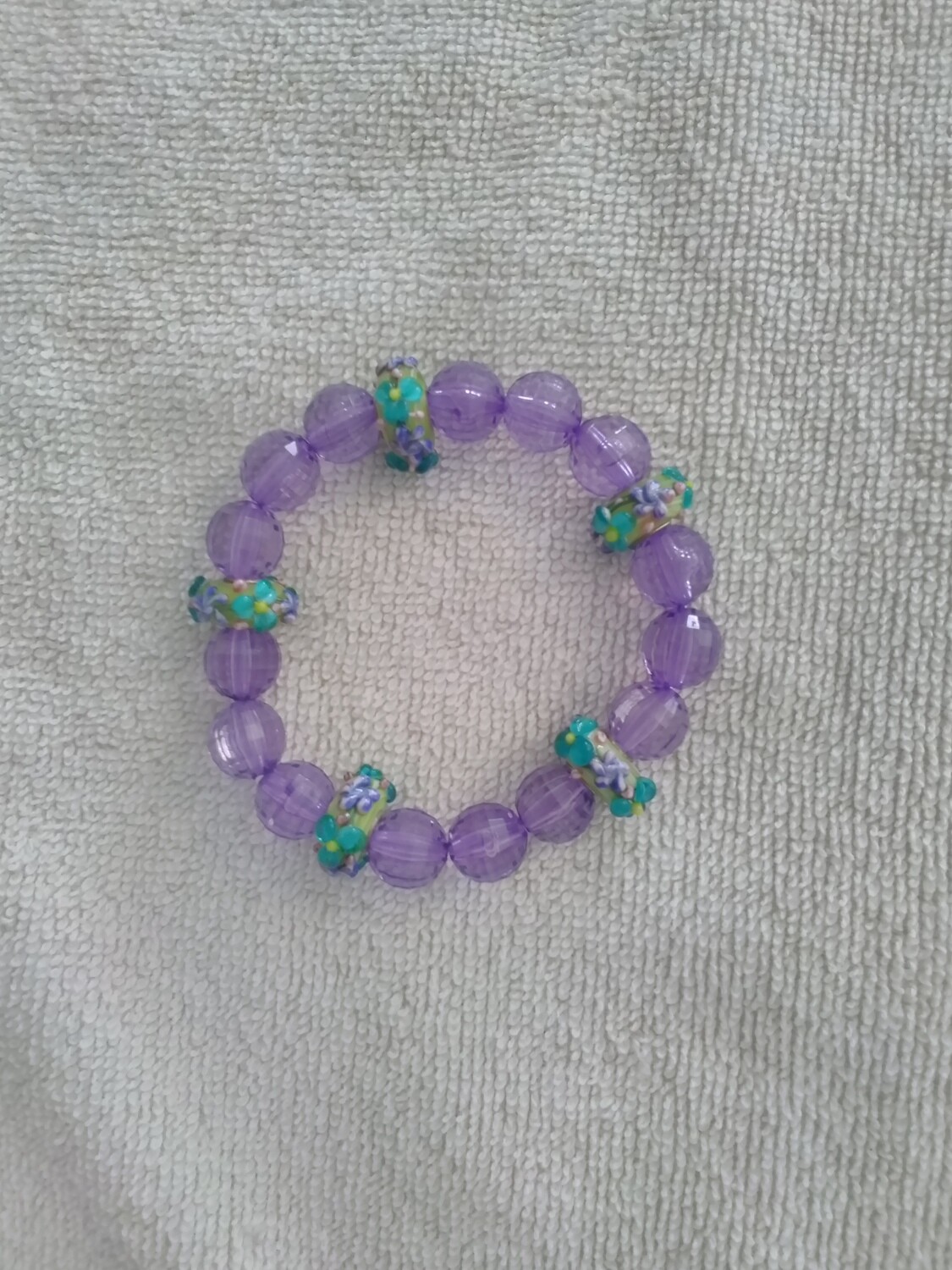 Purple Beaded Bracelet