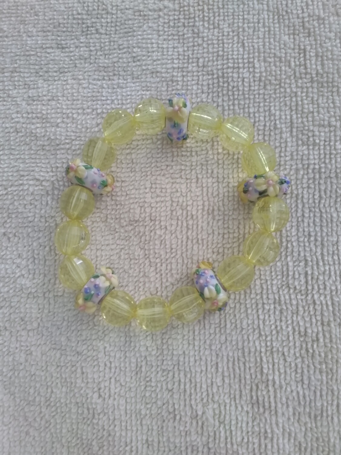 Yellow Beaded Bracelet