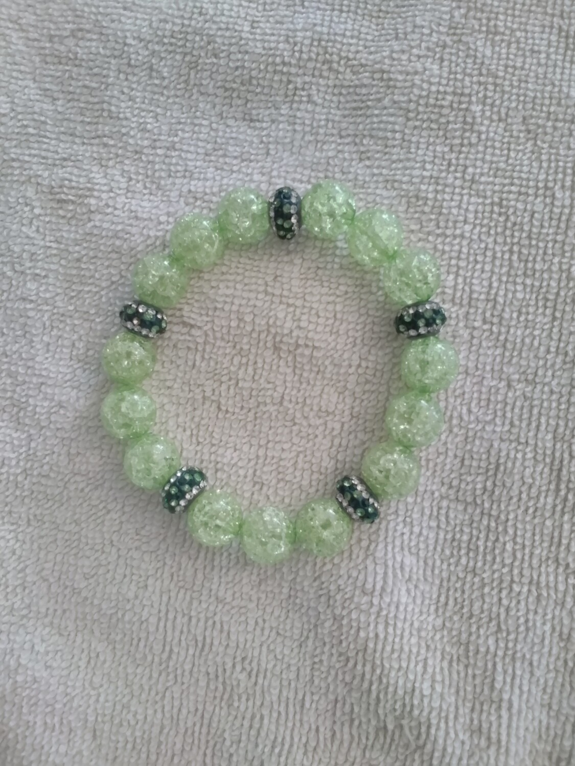 Green Beaded Bracelet