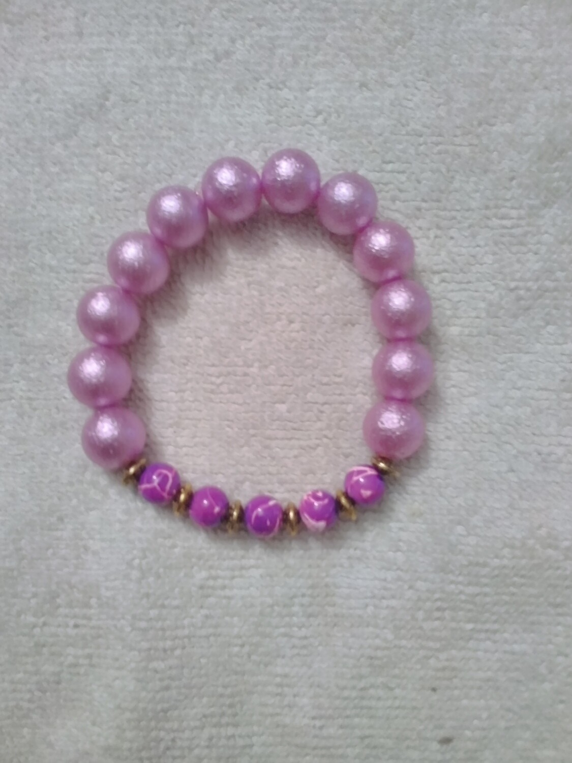 Plum Beaded Bracelet