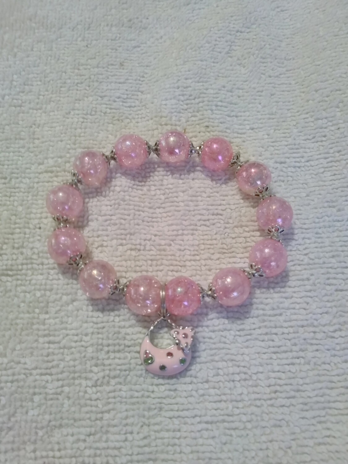 Purse Charm Beaded Bracelet