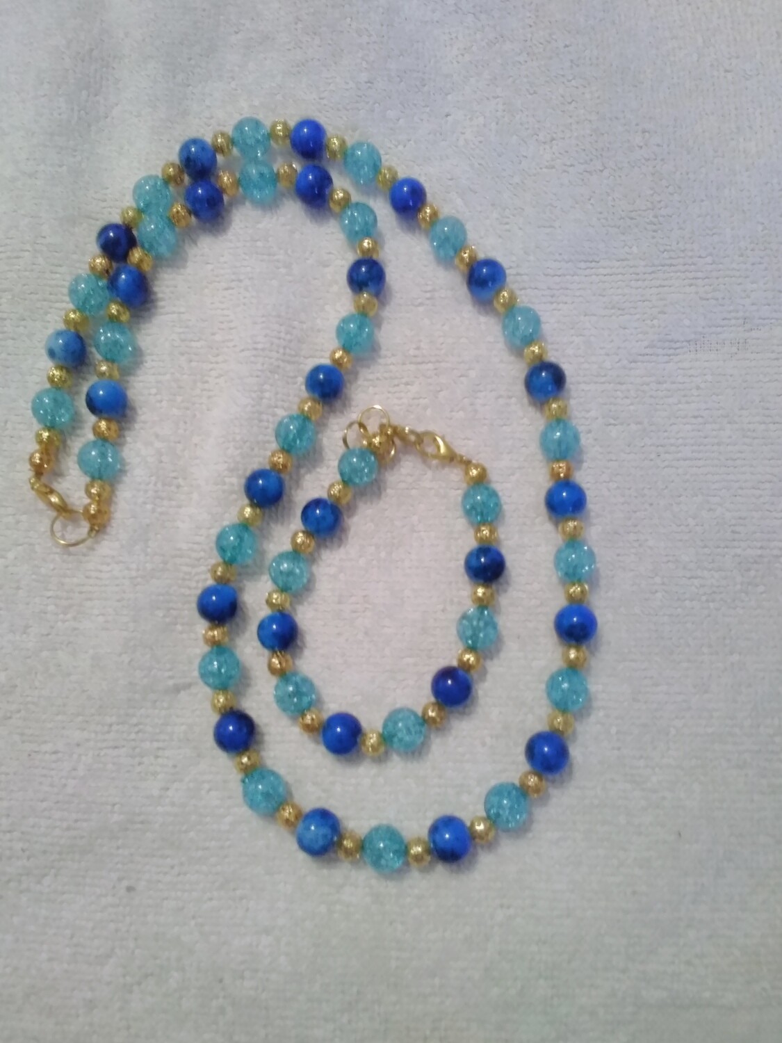 Blue &amp; Turquoise Beaded Jewelry Set