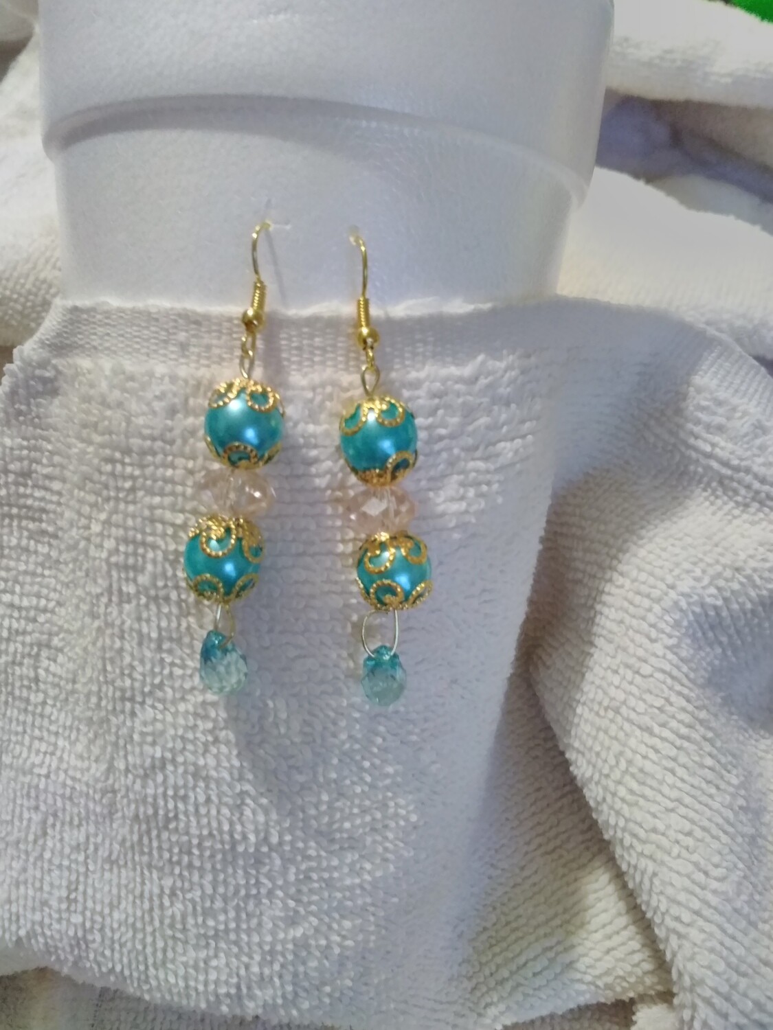 Turquoise Beaded Earrings