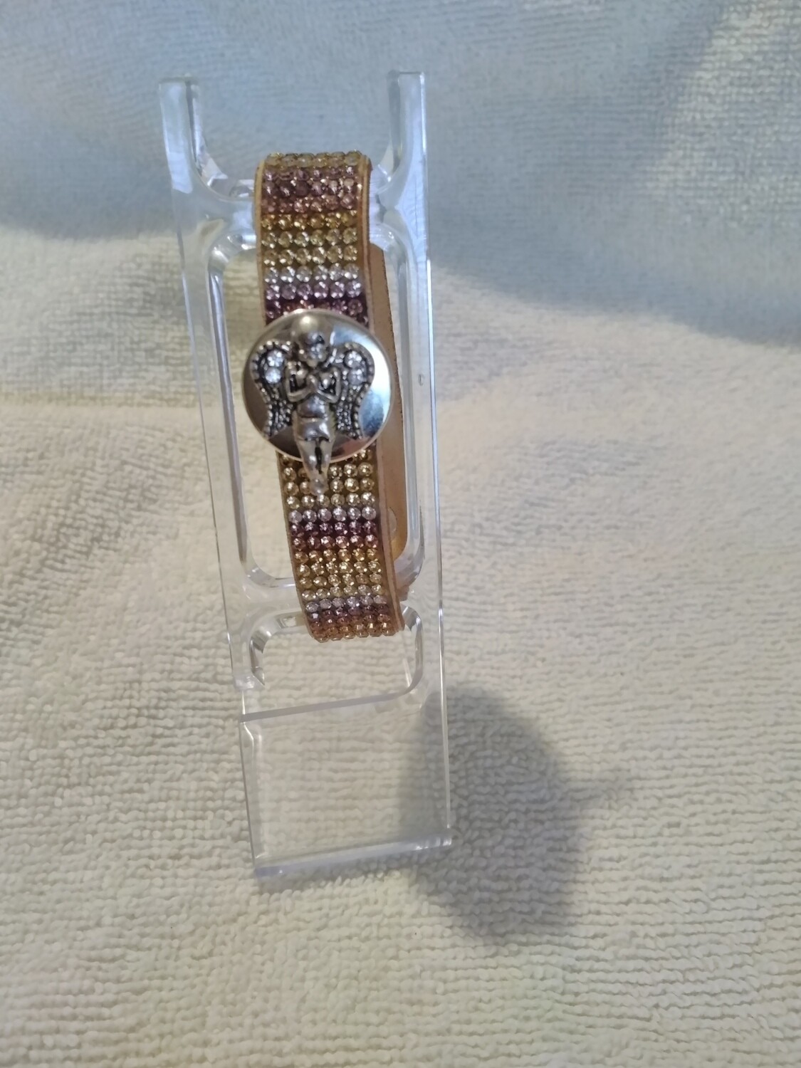 Brown Snap Button Bracelet