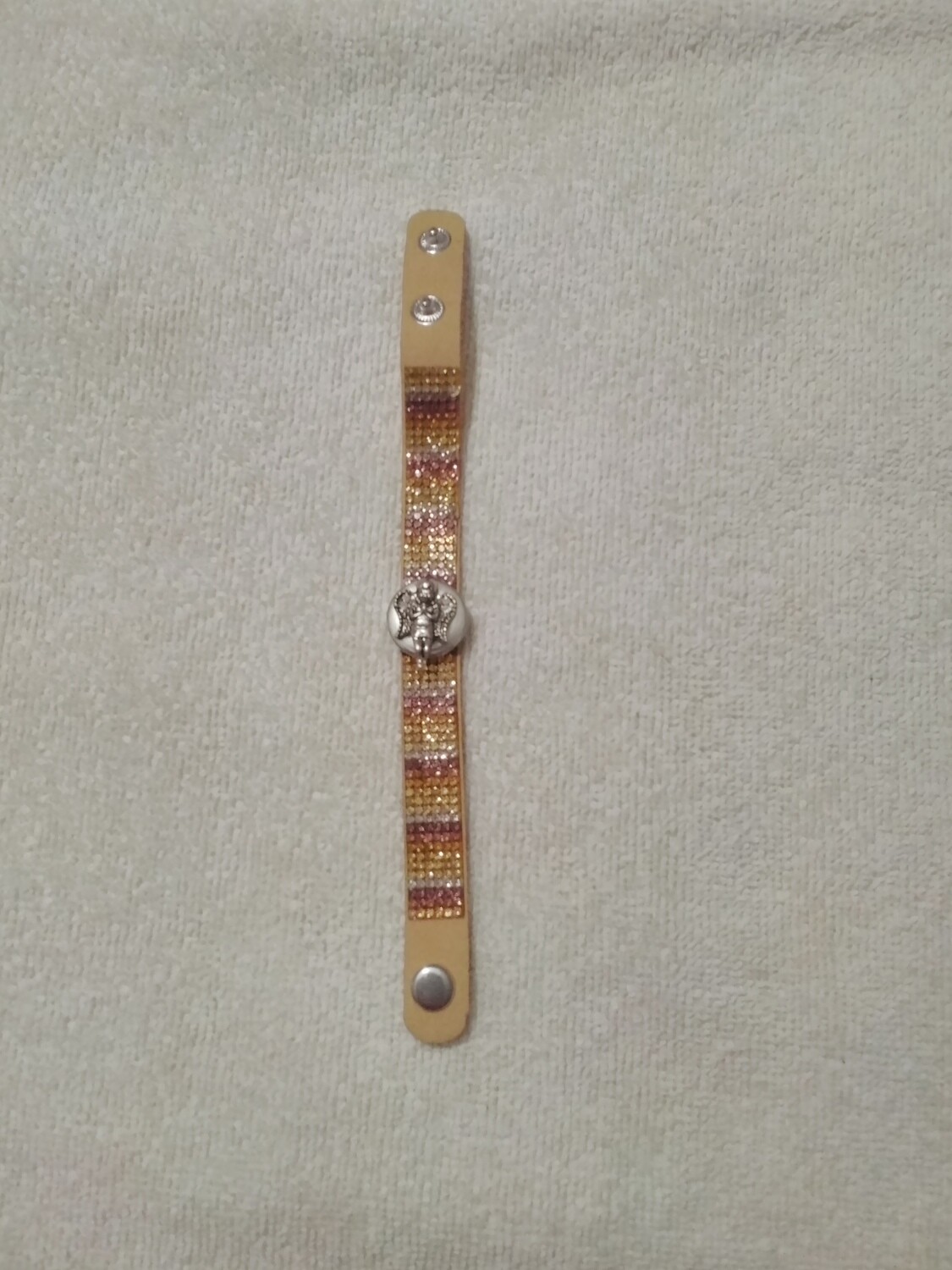 Brown Snap Button Bracelet