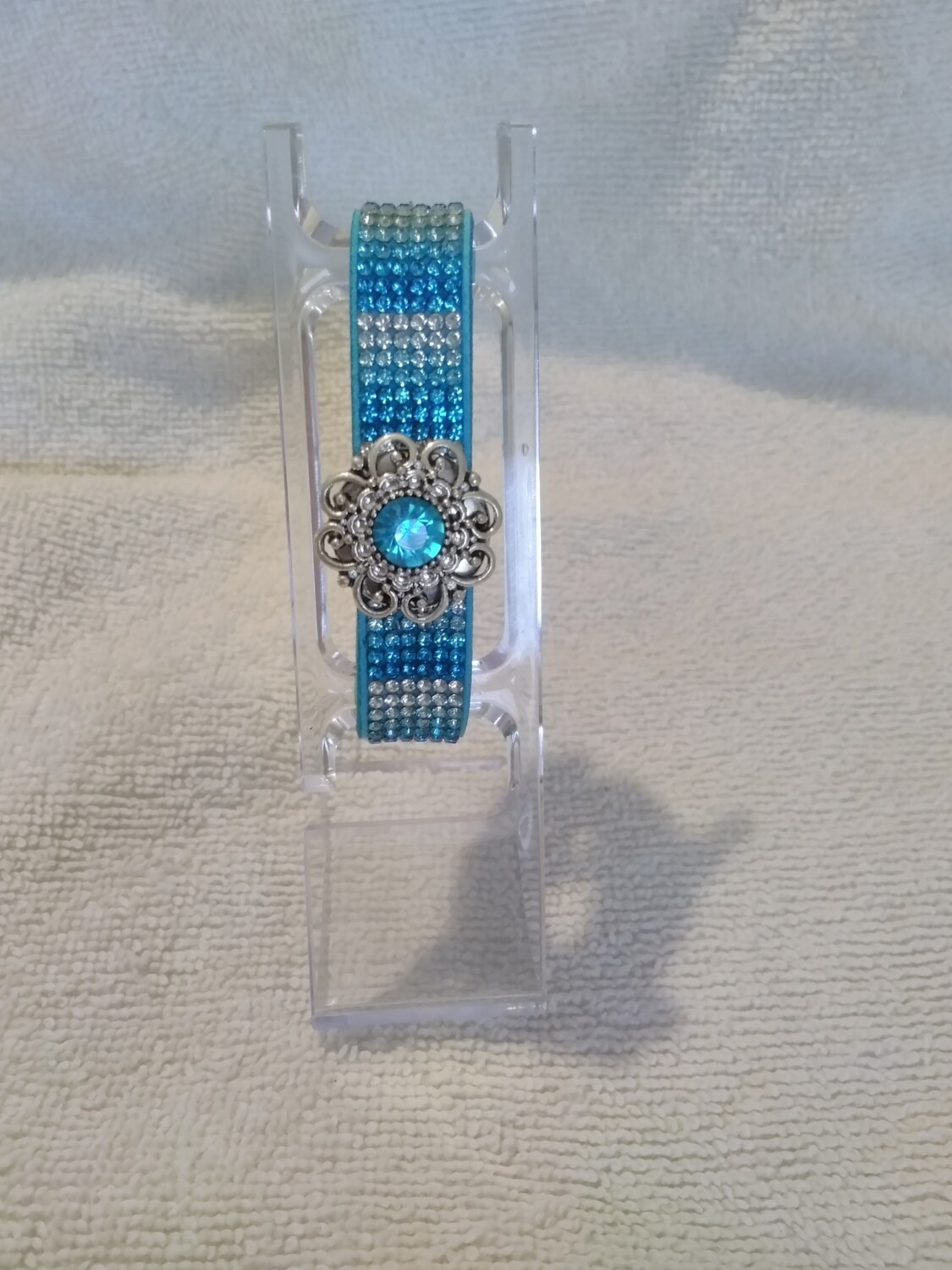 Turquoise Snap Button Bracelet