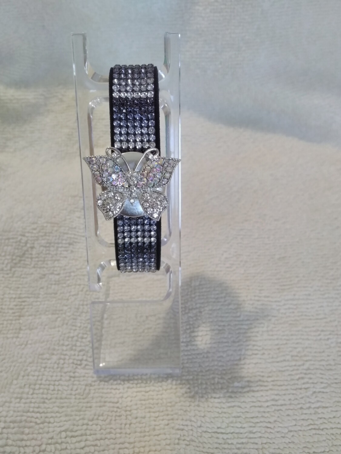 Black Snap Button Bracelet