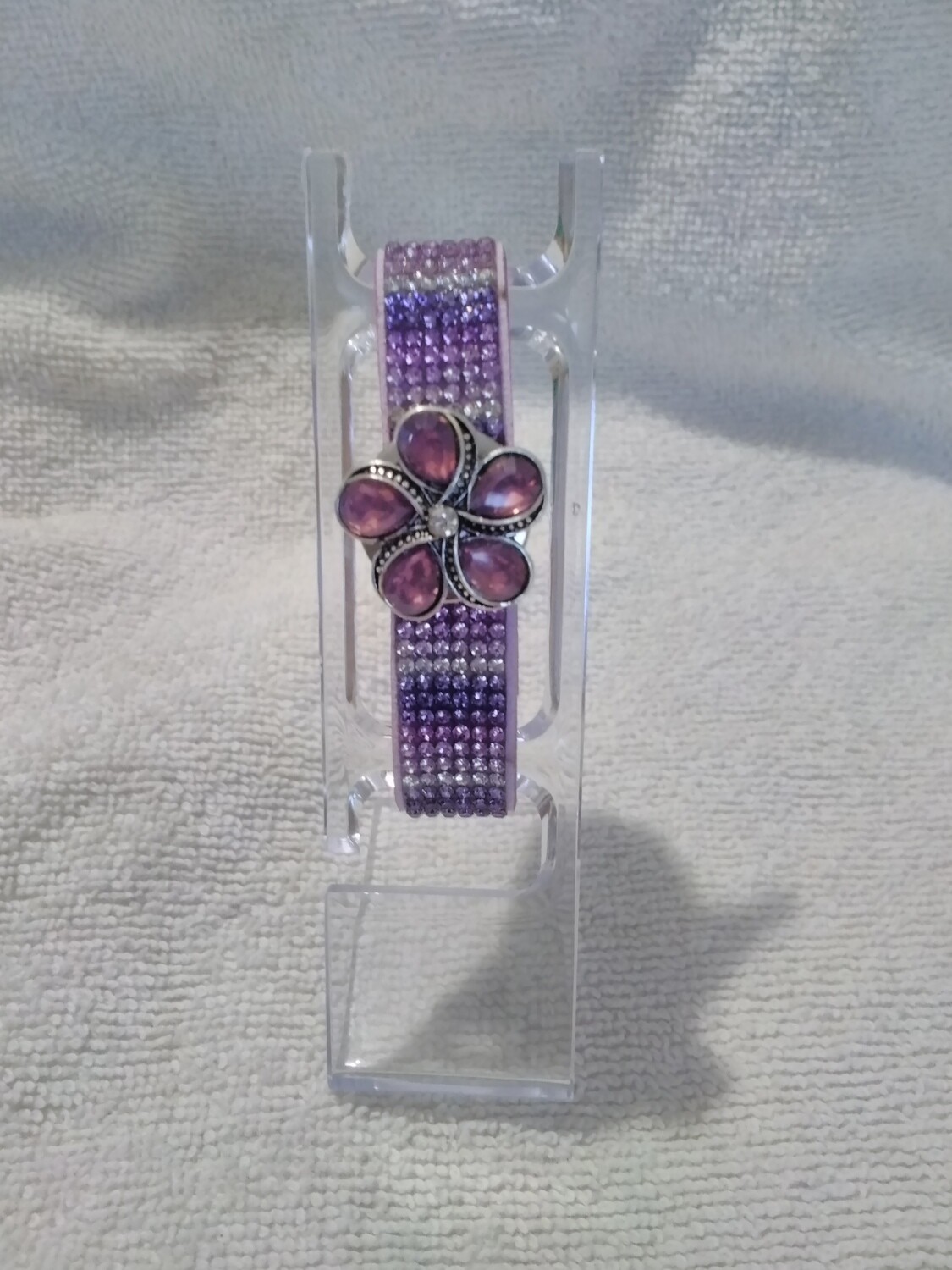 Purple Snap Button Bracelet