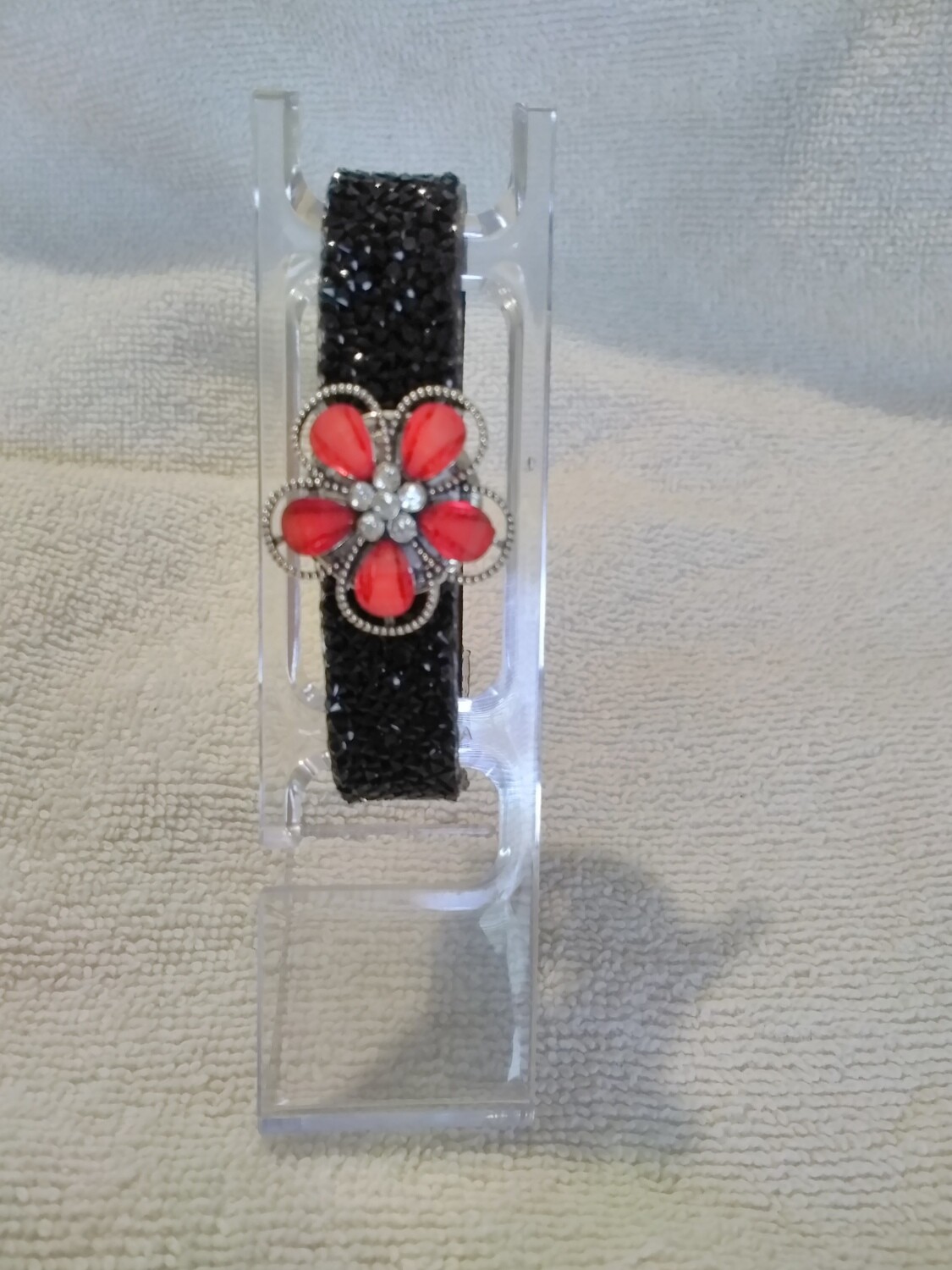 Black Snap Button Bracelet