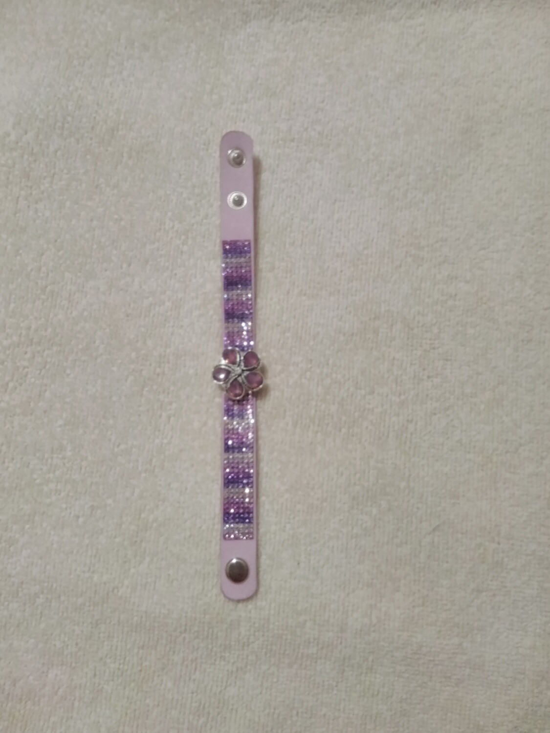 Purple Snap Button Bracelet