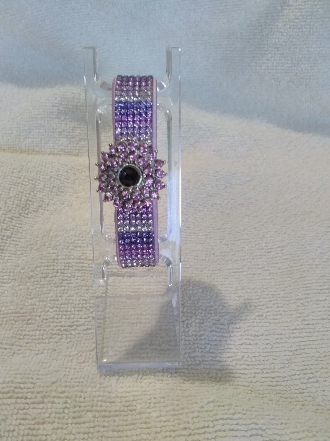 Purple Snap Button Bracelet