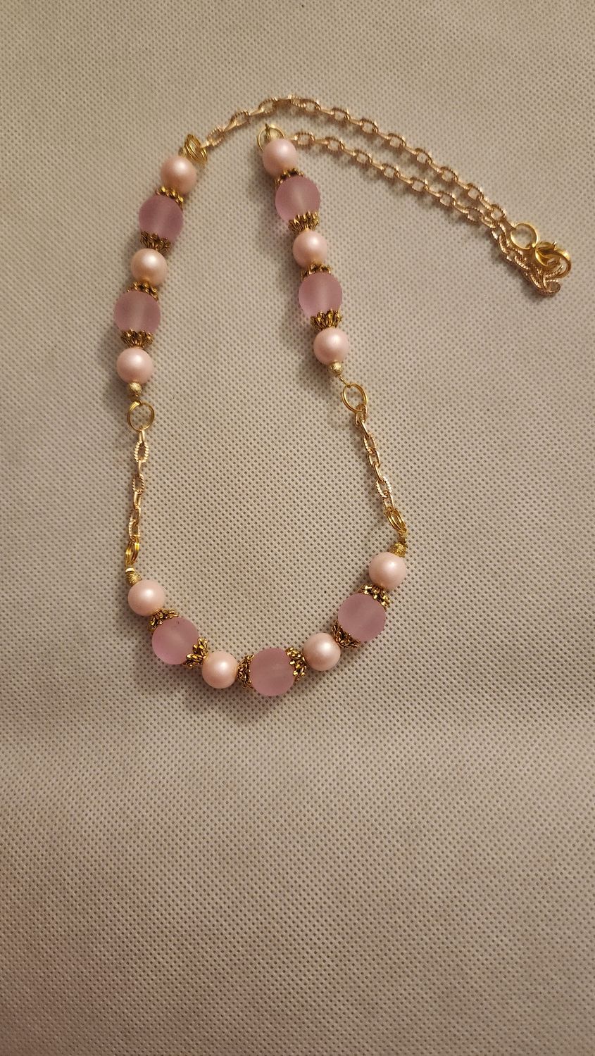 Pink Bead Necklace