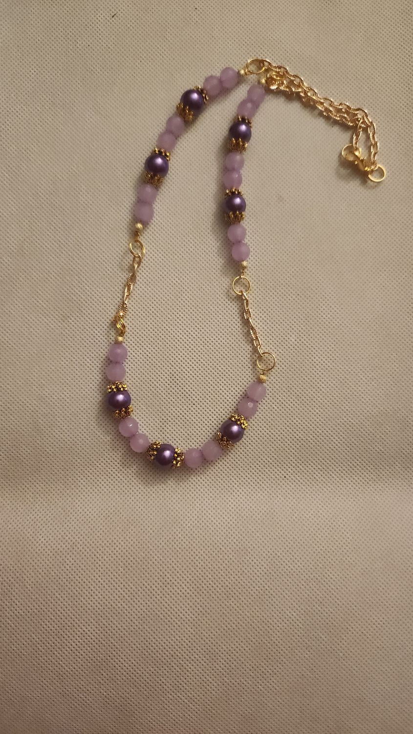 Purple Bead Necklace