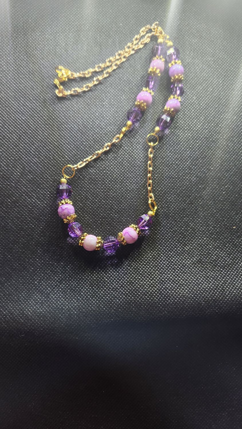 Purple Bead Necklace