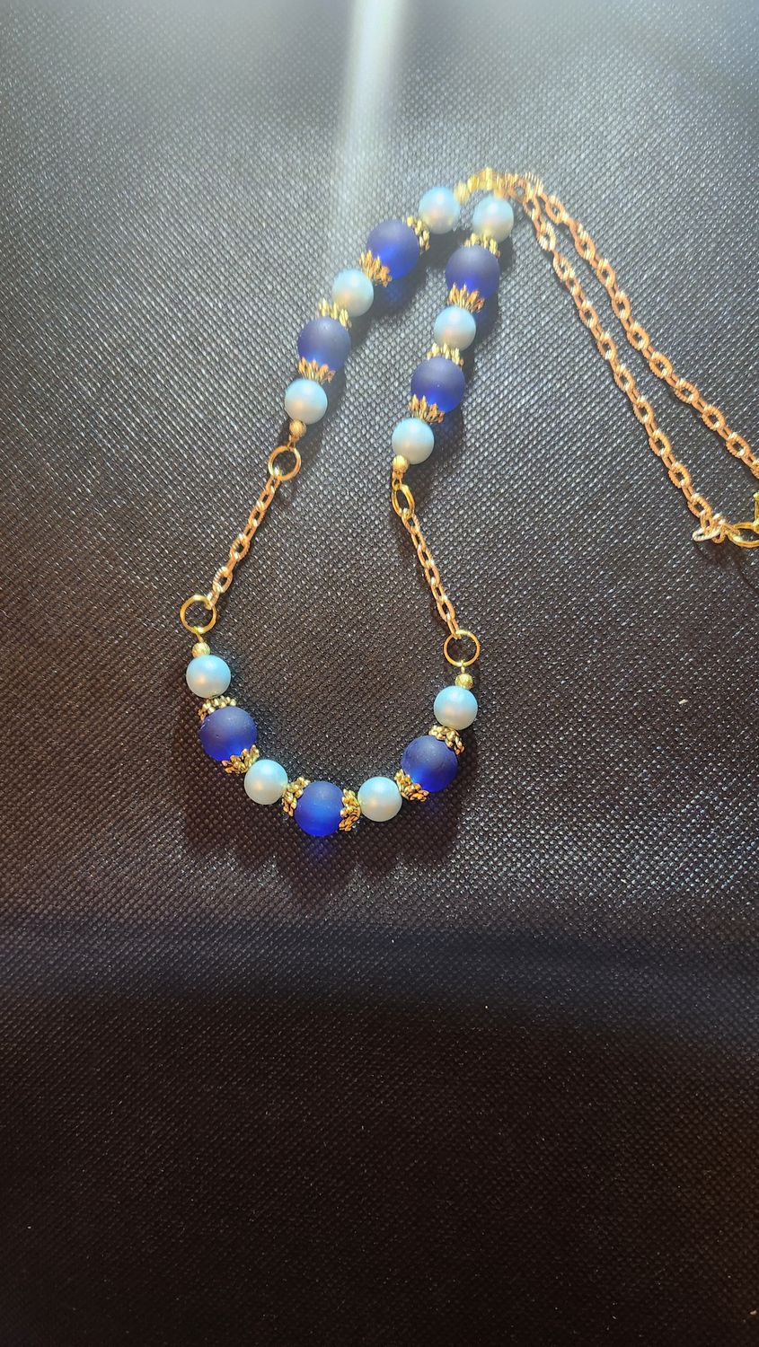 Blue &amp; Turquoise Bead Necklace