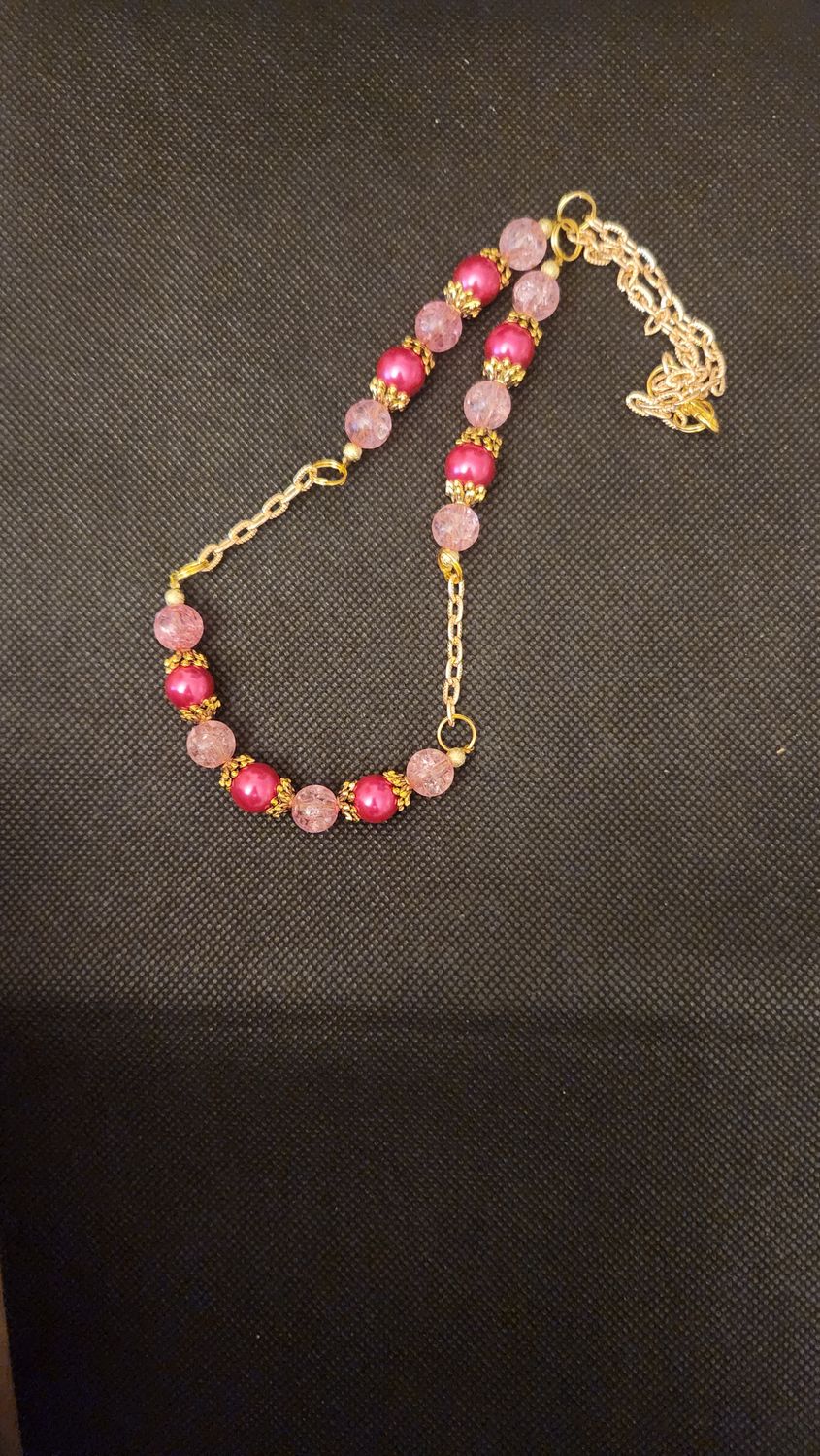 Pink Bead Necklace
