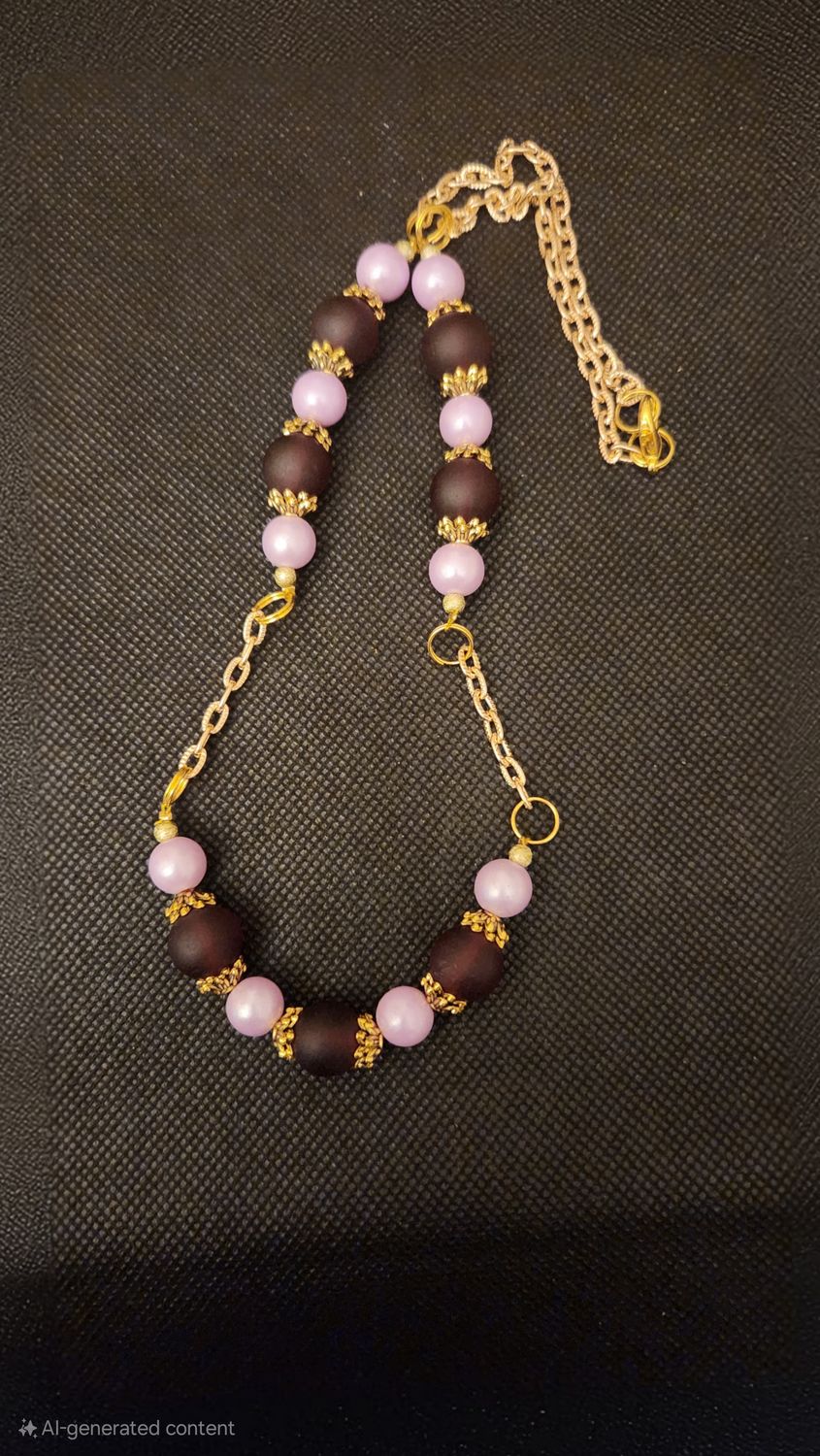 Purple Bead Necklace
