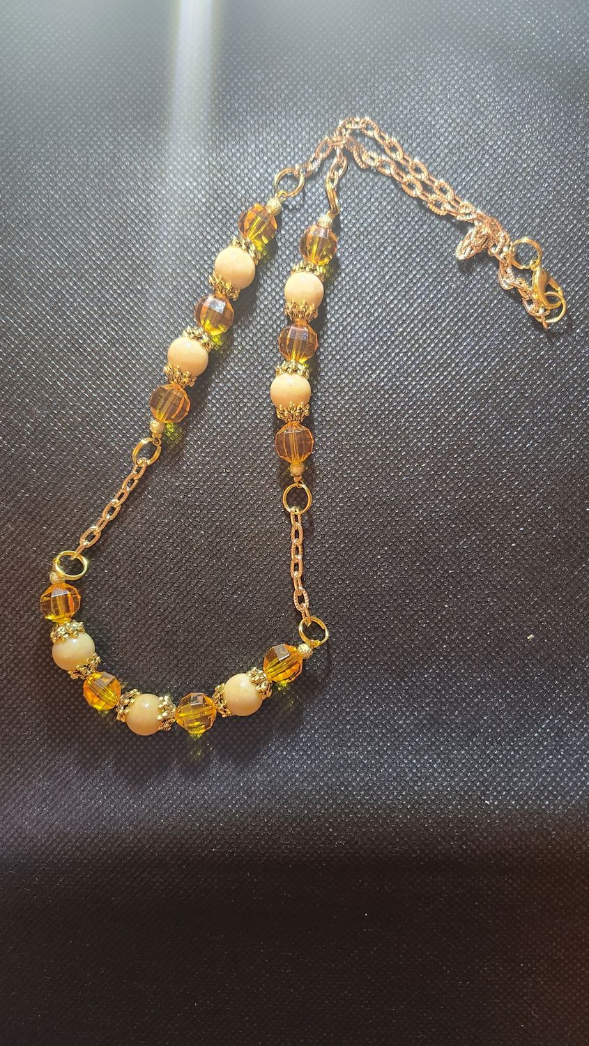 Orange Bead Necklace