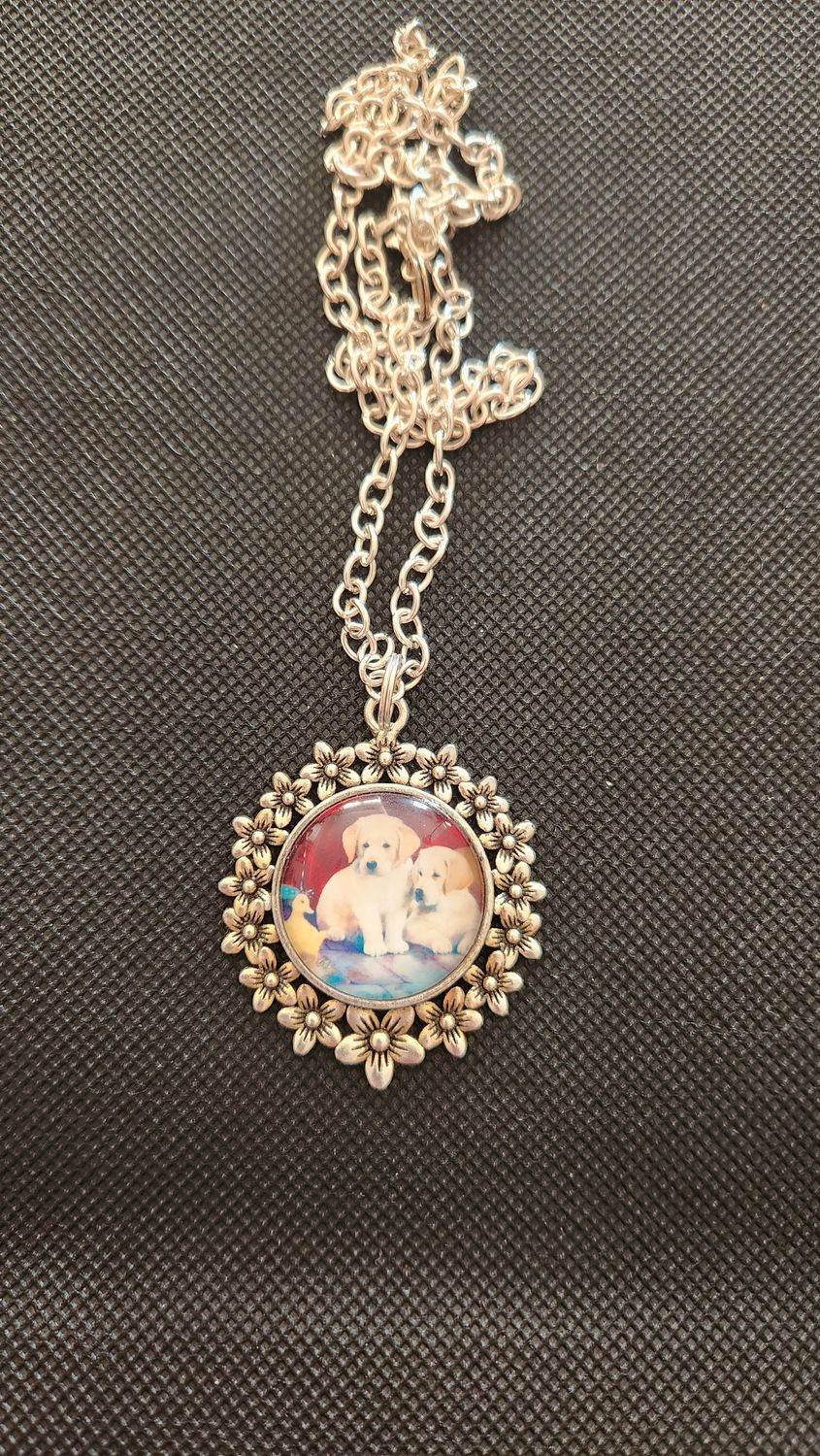 Puppy Pendant Necklace