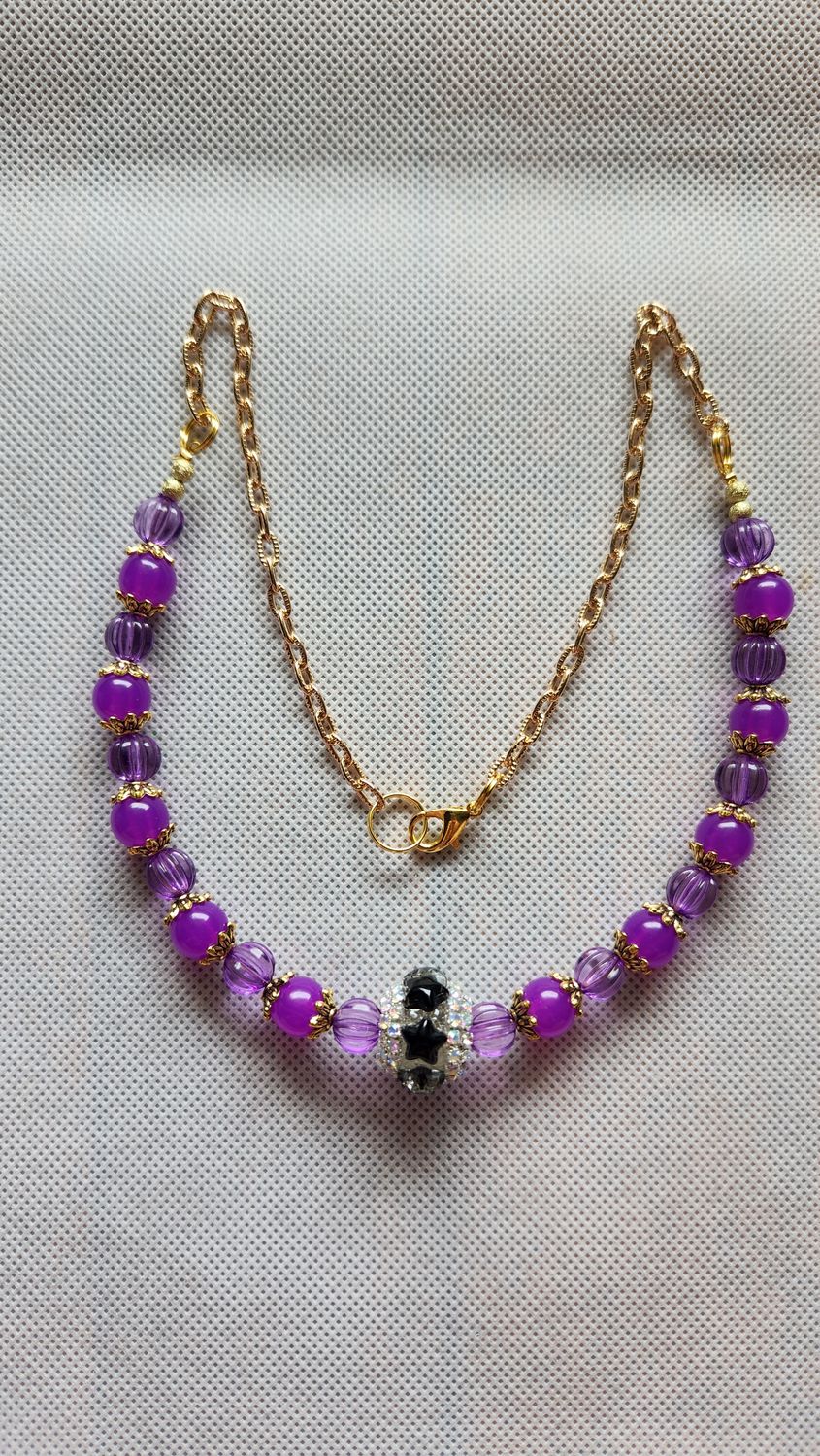 Purple Pendant Necklace