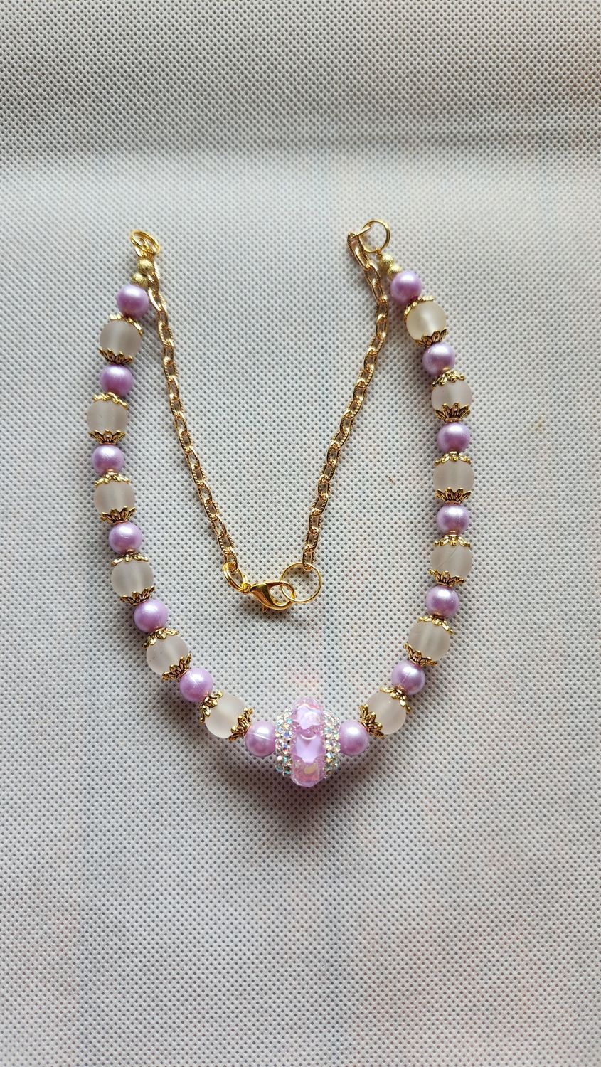 Purple Pendant Necklace