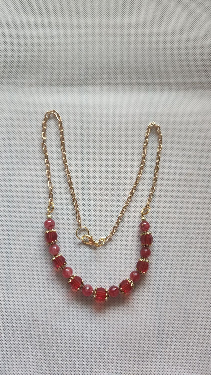 Red Beaded Necklace