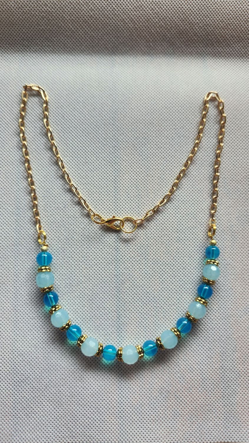 TURQUOISE BEADED NECKLACE