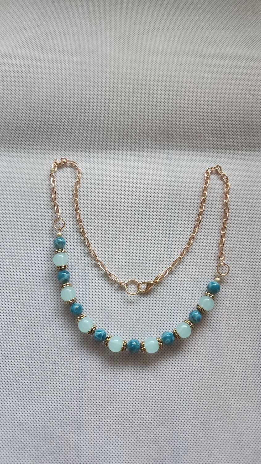 TURQUOISE BEADED NECKLACE