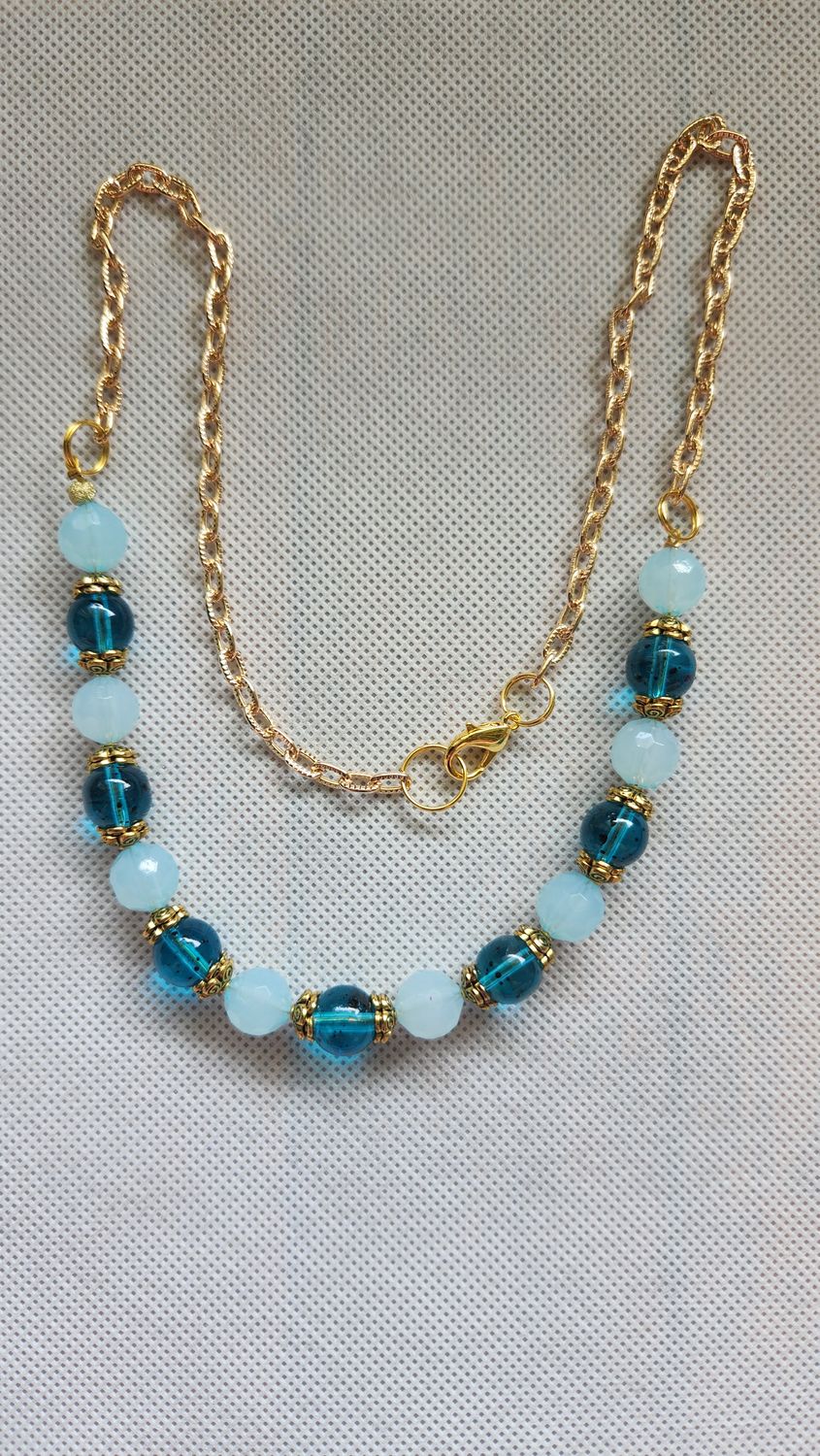 TURQUOISE BEADED NECKLACE