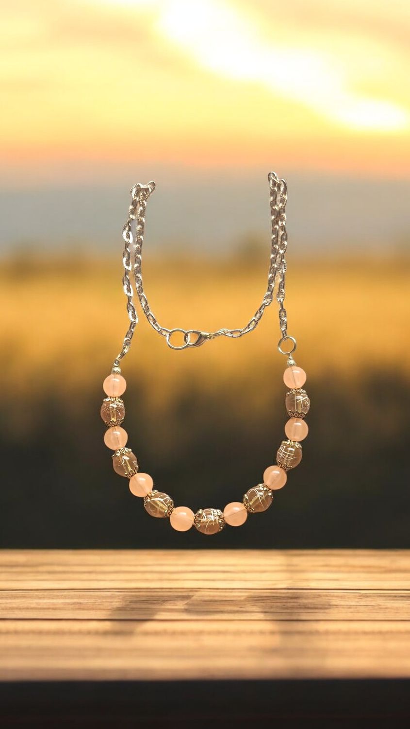 Orange Beaded Necklace