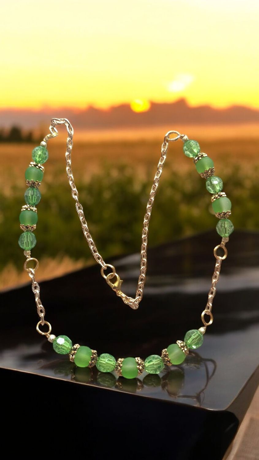 Green Beaded Necklace