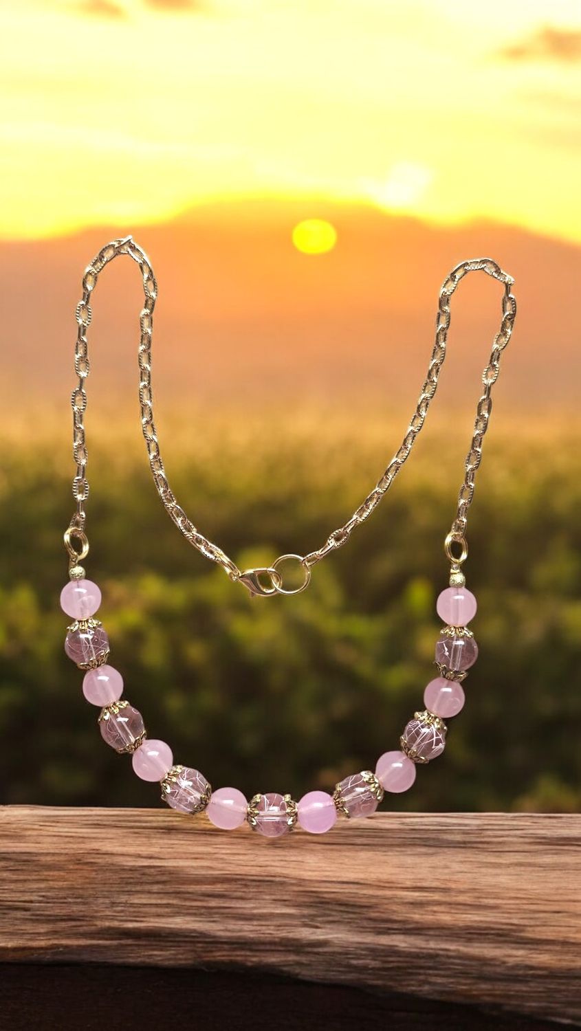 Pink Beaded Necklace