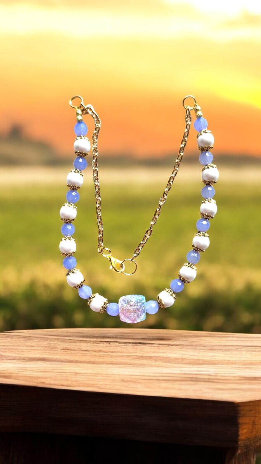 Blue Pendant Necklace
