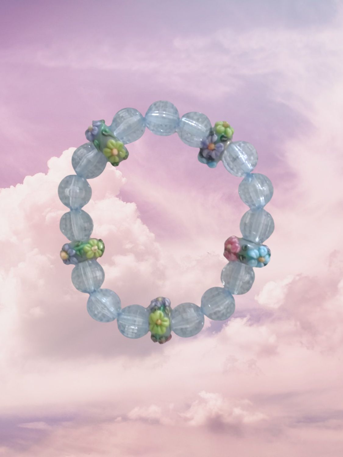Blue Beaded Bracelet
