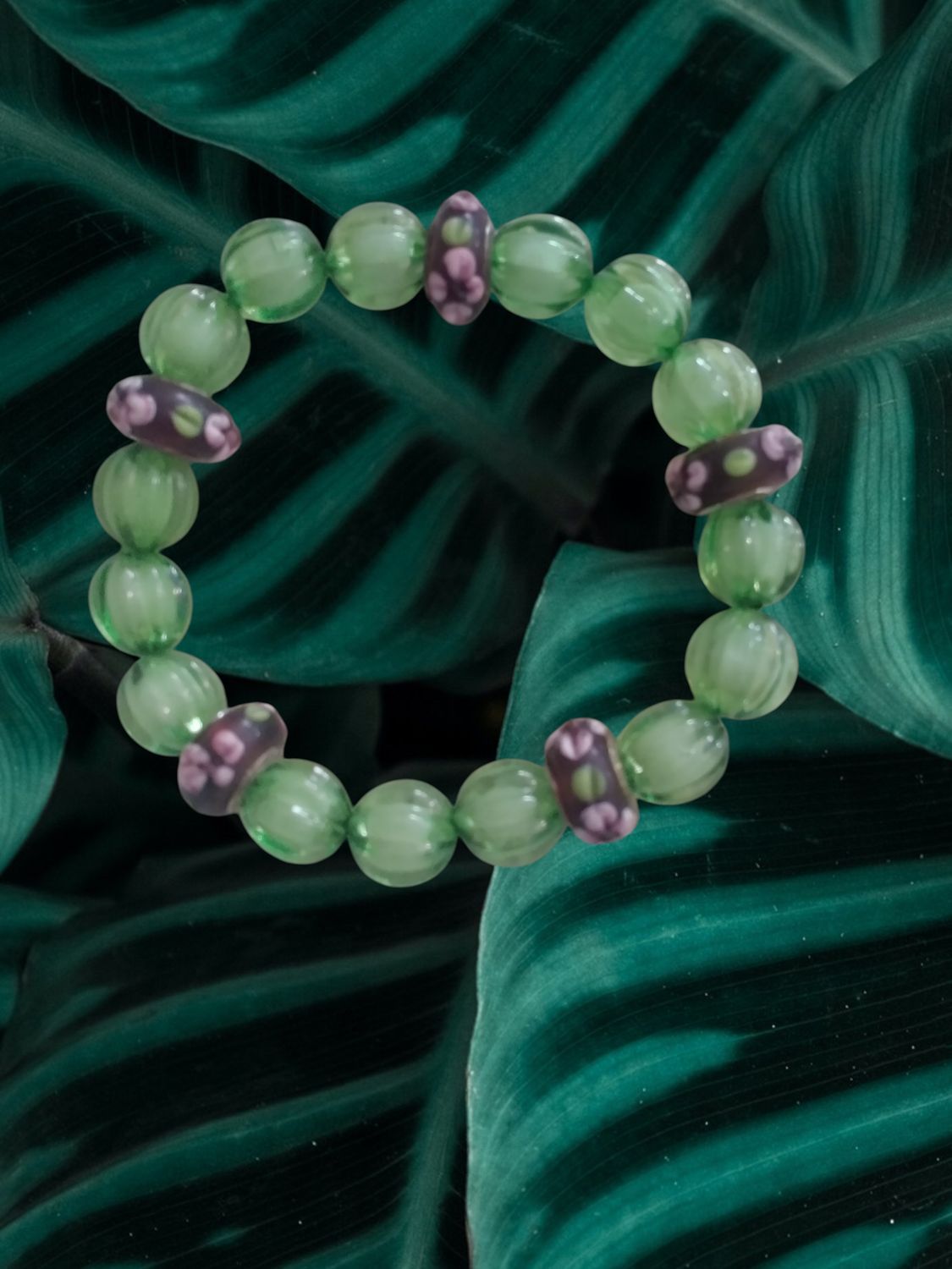 Green Beaded Bracelet