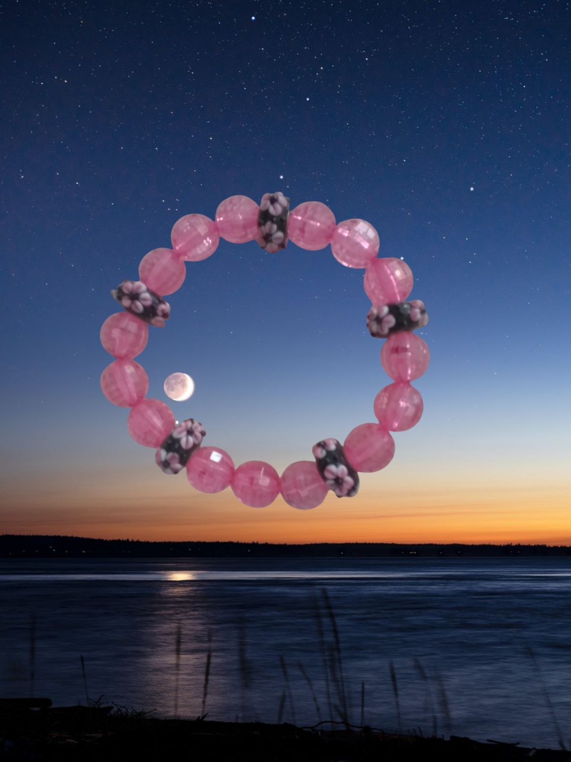 Pink Beaded Bracelet