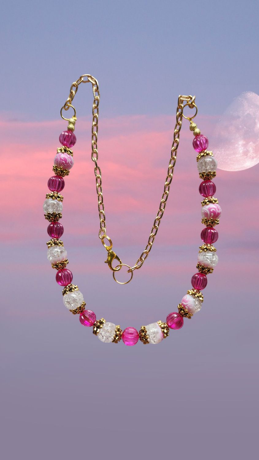 Pink Beaded Necklace