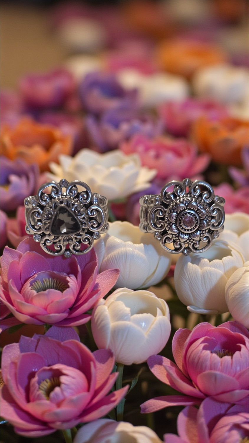 Purple Ring &amp; Pink Ring   -   2 Rings      (4662)