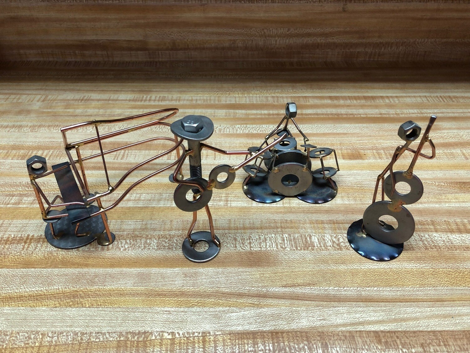 "Wire Stickman Band" Metal Art Figurines