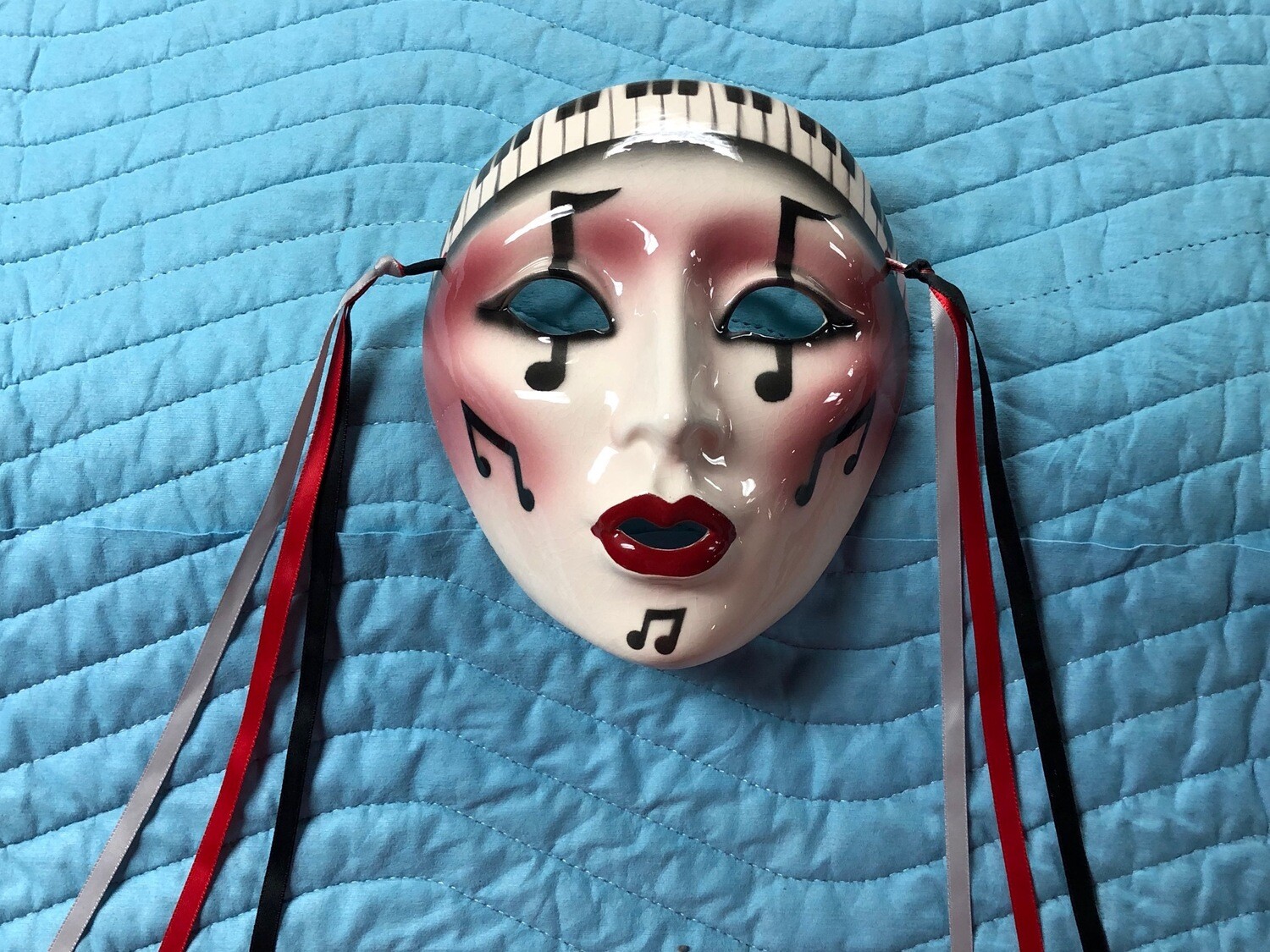Keyboard Motif Theatre Face Art