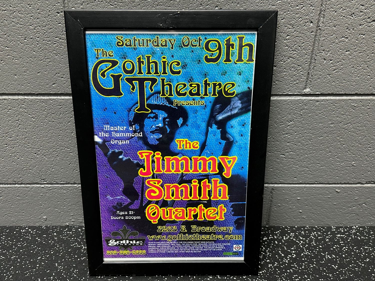 Jimmy Smith  Concert Poster