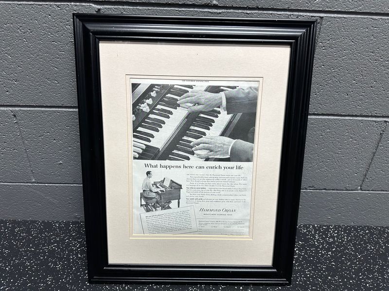 1953 Hammond Organ Company Framed Ad 1953 Hammond Organ Company Framed Ad