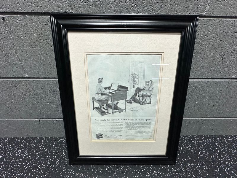 1954 Hammond Organ Company Framed Ad 1954 Hammond Organ Company Framed Ad