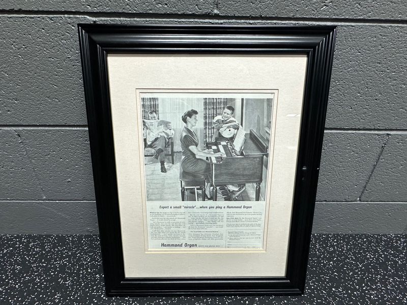 1956 Hammond Organ Company Framed Ad 1956 Hammond Organ Company Framed Ad