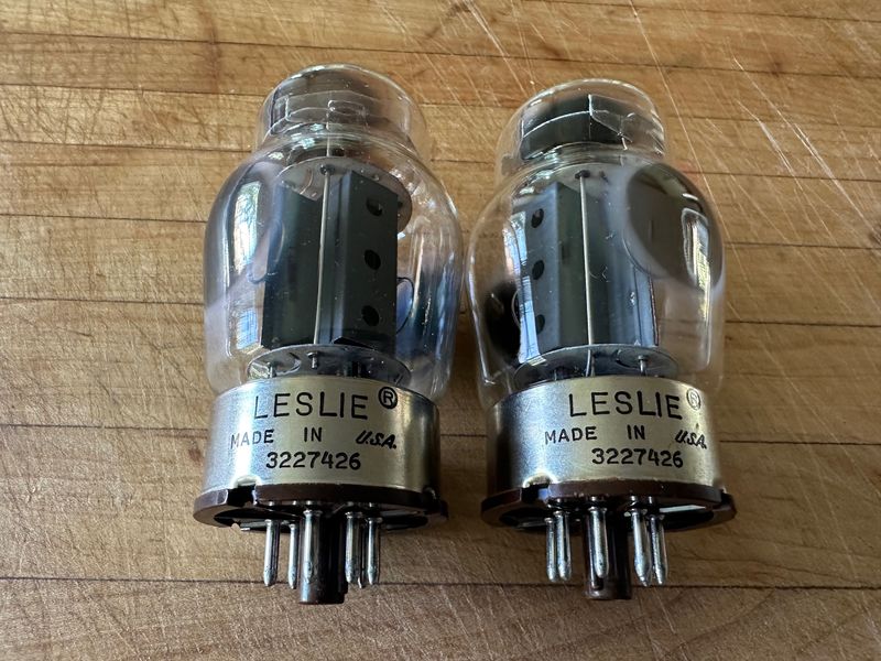 Vintage USA Tung-Sol, 1974 production "Leslie" Branded 6550 Tubes - Matched Pair Codes 3227426!